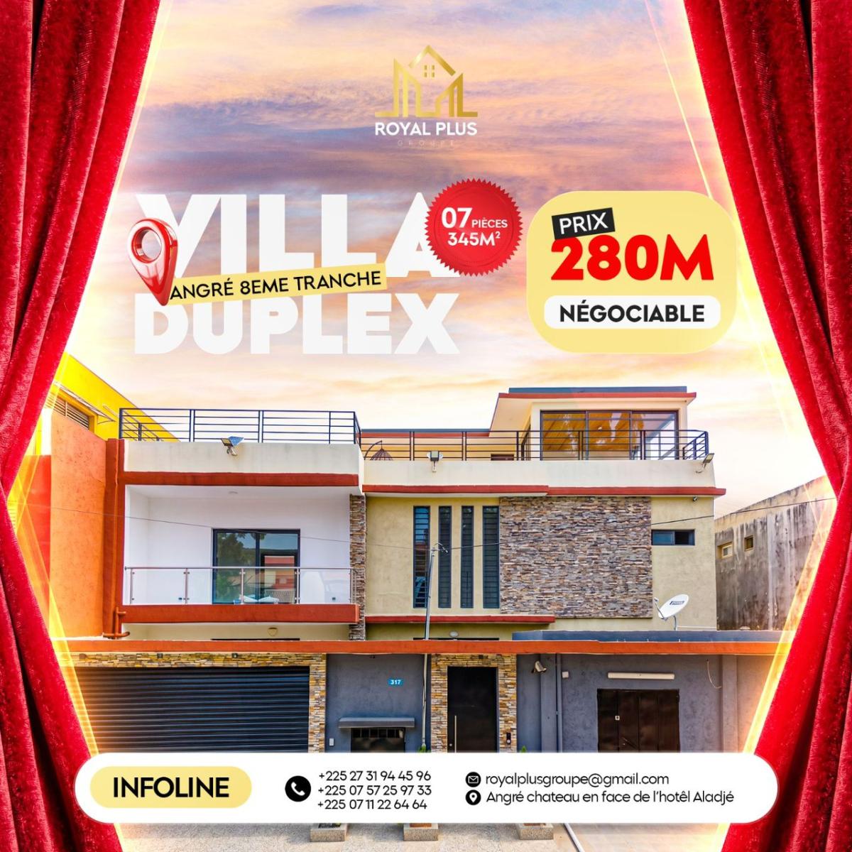 VILLA DUPLEX 8E TRANCHE